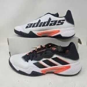 Adidas Men’s Size 13 Barricade Tennis Shoes Sneakers White Red Athletic Sport